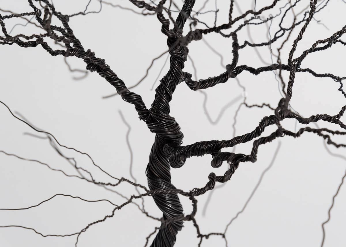 Chilean Pablo Avilla, Medium Wire Tree Sculpture, Chile, 2012