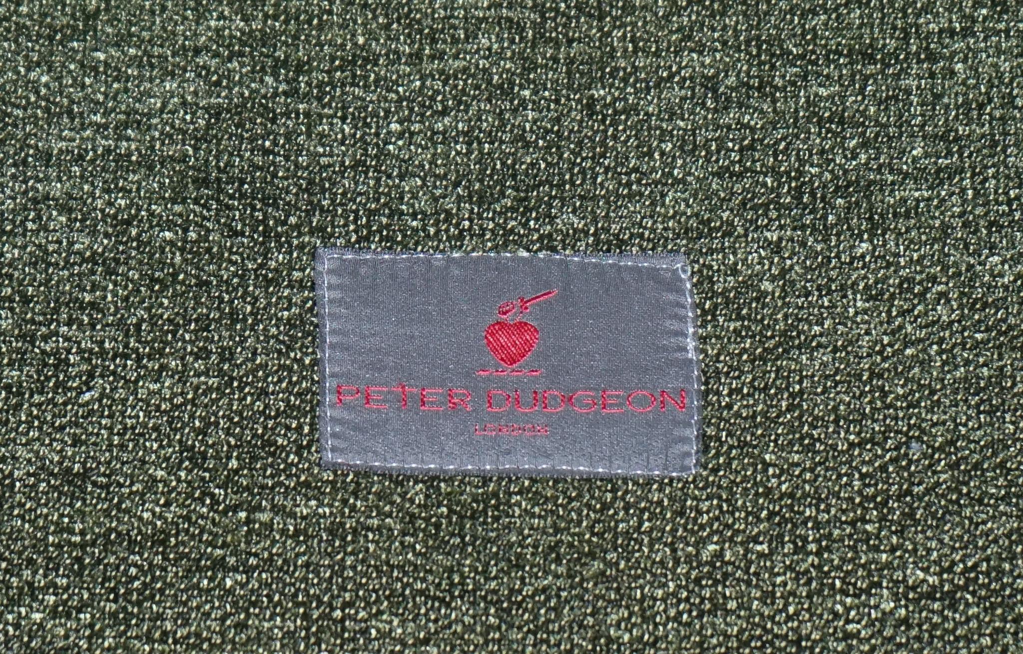 PETER DUDGEON BRITISCHES HANDGEARBEITETES GRÜNES GEWEBE HOWARD STYLE 3-SITZ-SOFA RRP£12000 im Angebot 7