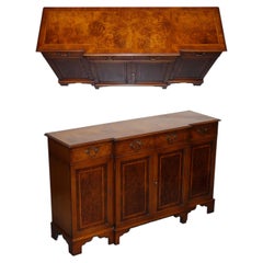 ANTIQUE LATE VICTORIAN BURR WALNUT SIDEBOARD MADE BY JAN SMITH BRiGHTON