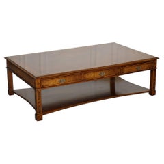 LARGE GEORGIAN STYLE BURR WALNUT COFFEE TABLE BY BRiGHTS OF NETTLEBED LONDON