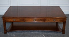 LARGE GEORGIAN STYLE BURR WALNUT COFFEE TABLE BY BRiGHTS OF NETTLEBED LONDON