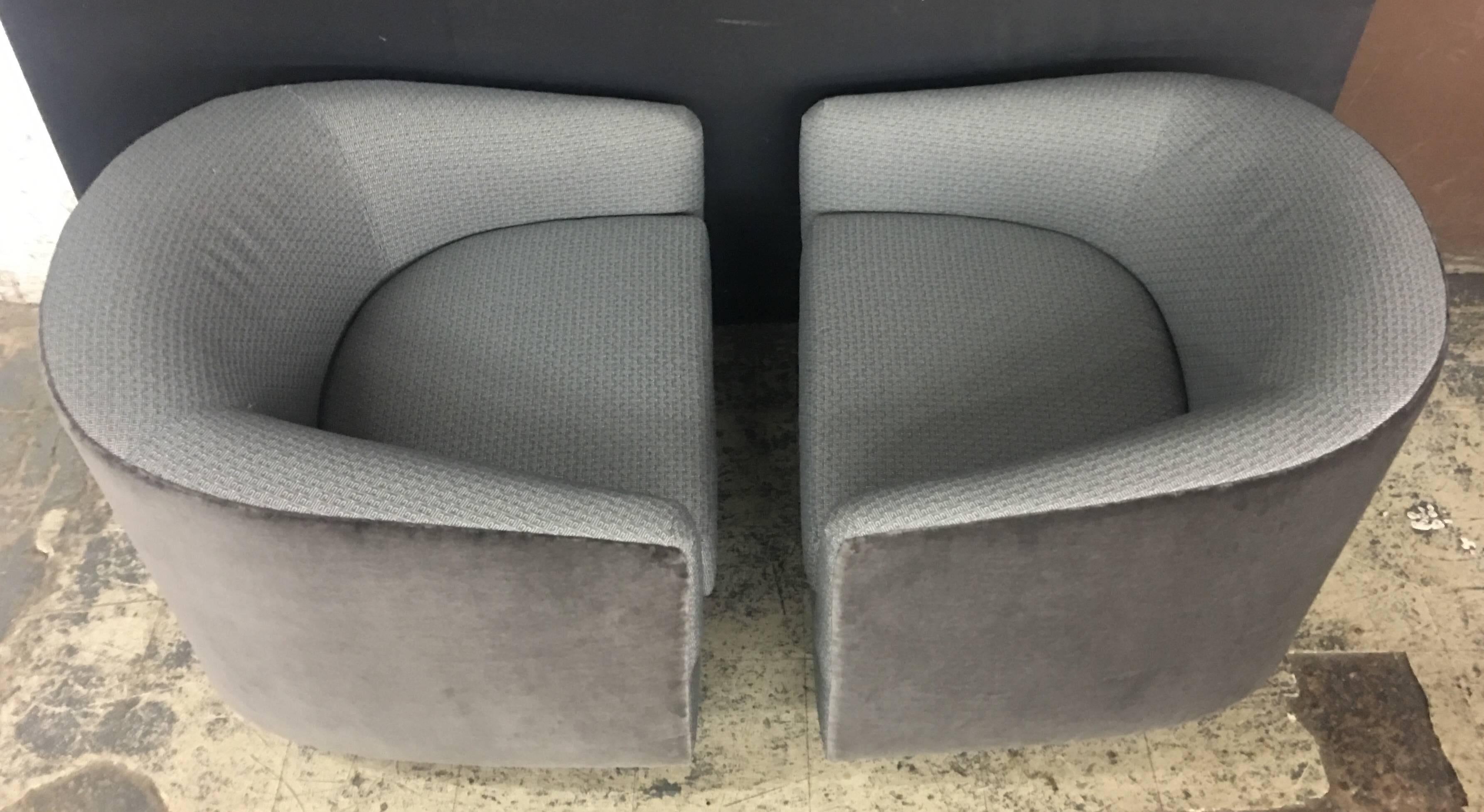 Unknown Pair of Fully Restored, Midcentury Swivel 