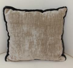 Luxurious Down Filled Green Genuine Sheared Beaver Fur Throw Pillows
