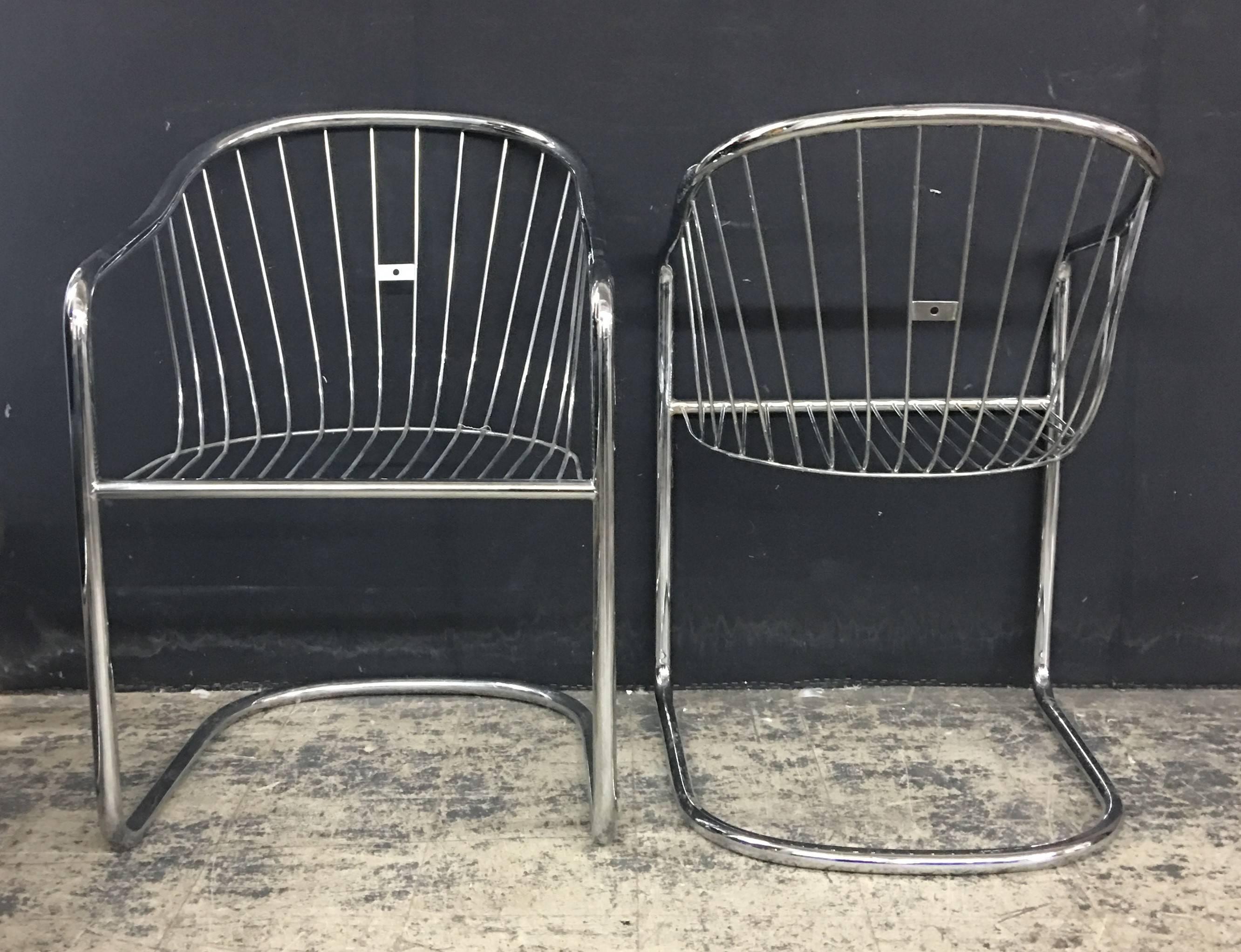 gastone rinaldi chrome chair