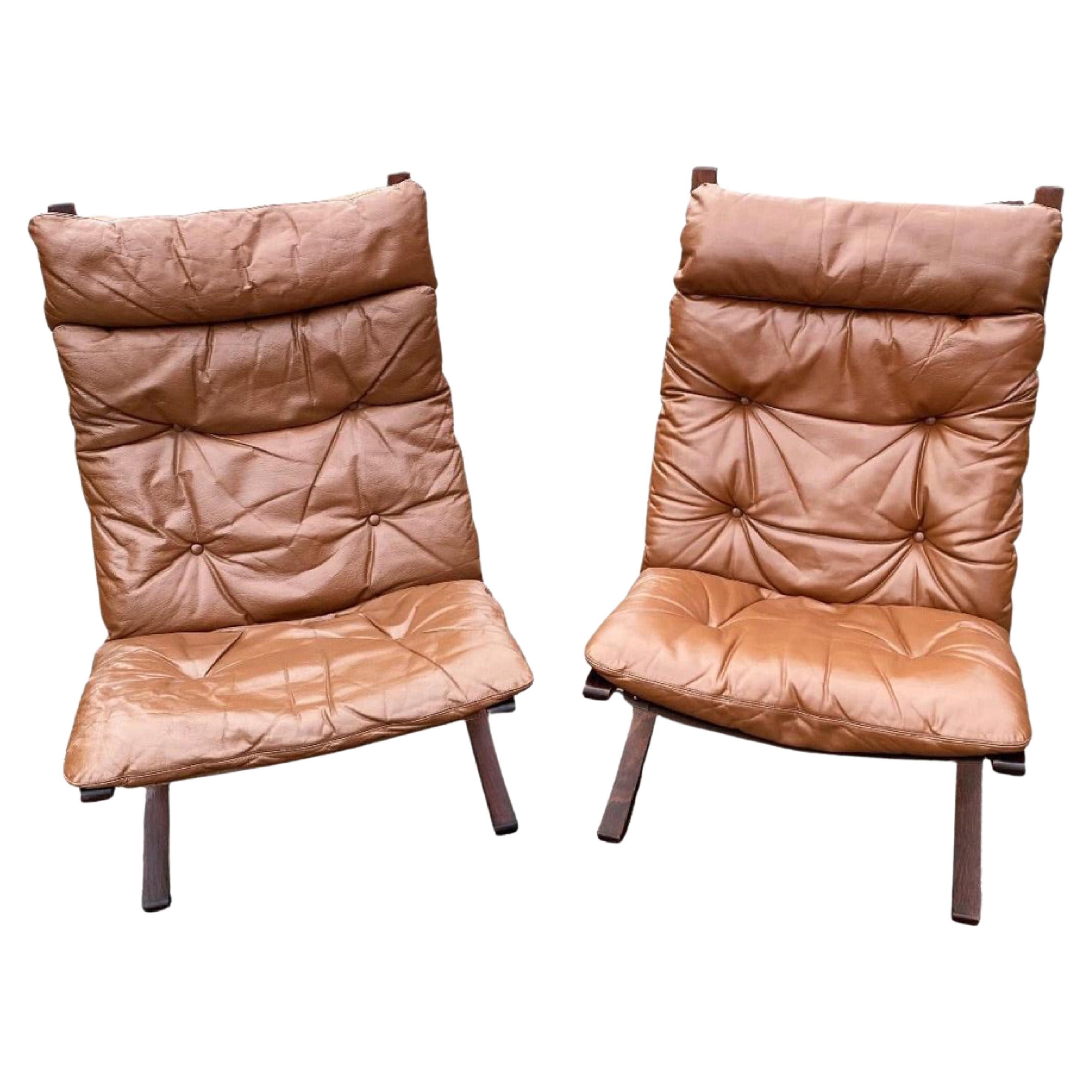 Set of Ingmar Relling "Siesta" lounge chairs