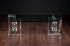 Vintage Radiator Style Acrylic Coffee Table