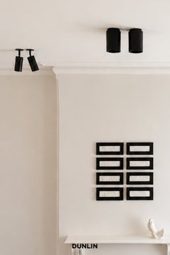 Mott St Flush Mount, Ceiling Spotlight by Dunlin, Handmade in Blackened Brass