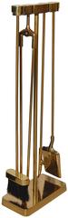 Minima Bronze Fireplace Tool Set by Nancy Ruben for Craig Van Den Brulle