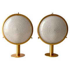Magnificent pair of Gamma Golden lamps designed by Sergio Mazza for Artemide in