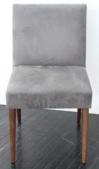 Elegant Desk Chair with Conical Walnut Legs by T.H. Robsjohn-Gibbings