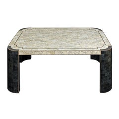 Chic Coffee Table in Tessellated Stone by Maitland Smith