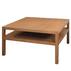Square Coffee Table in Bleached Walnut by T.H. Robsjohn-Gibbings