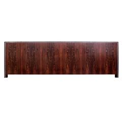 Extra Wide King-Size Headboard in Rosewood and Chrome 10