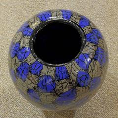 Unique Handblown Footed Vase by Vittorio Ferro
