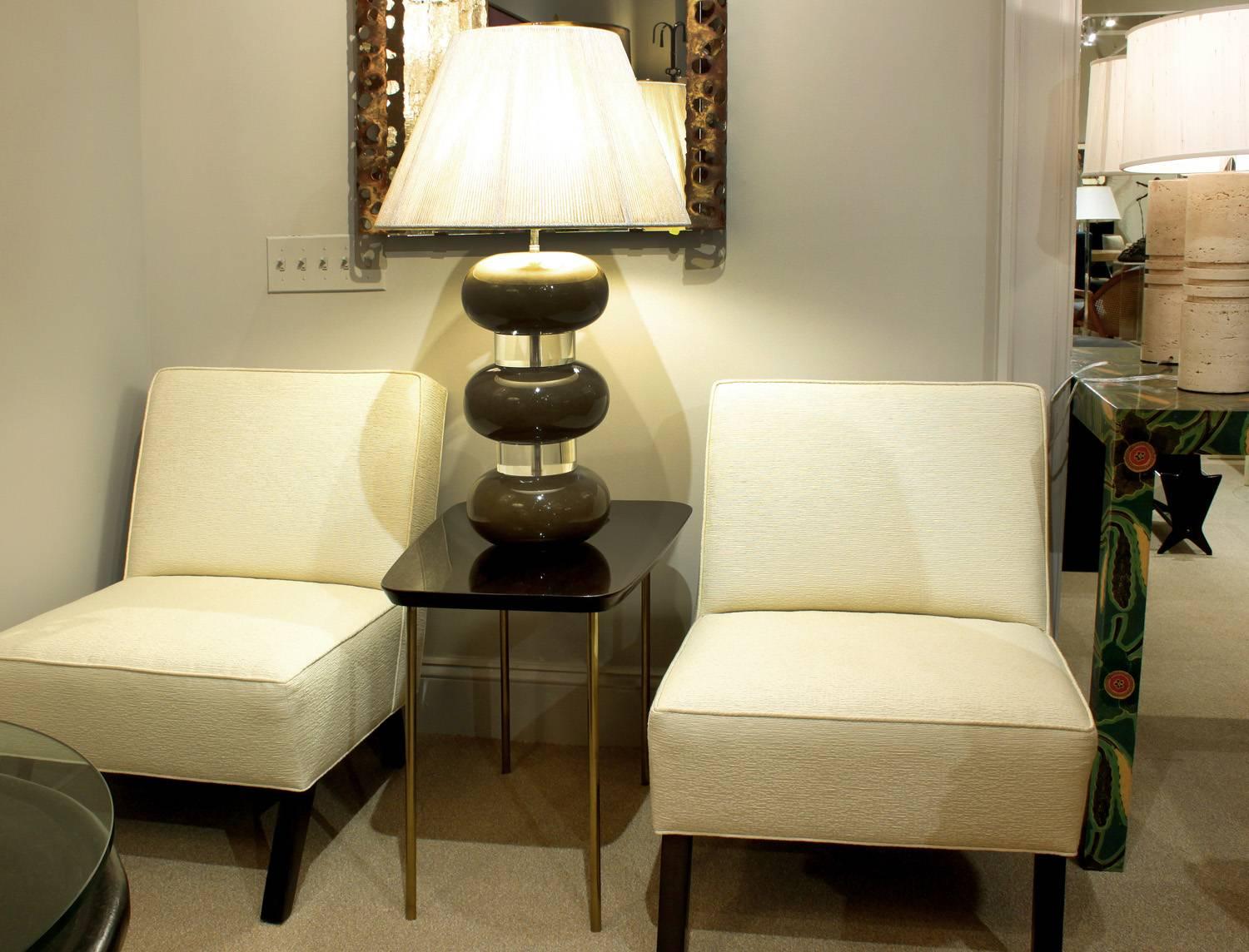 Chic End Table by Charak Modern In Excellent Condition In New York, NY