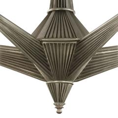 Art Deco Chandelier with Skyscraper Design, 1930s
