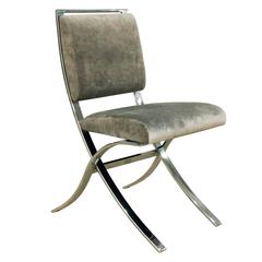 Sculptural Chrome Desk Chair, 1970s Sculptural Chrome Desk Chair, 1970s