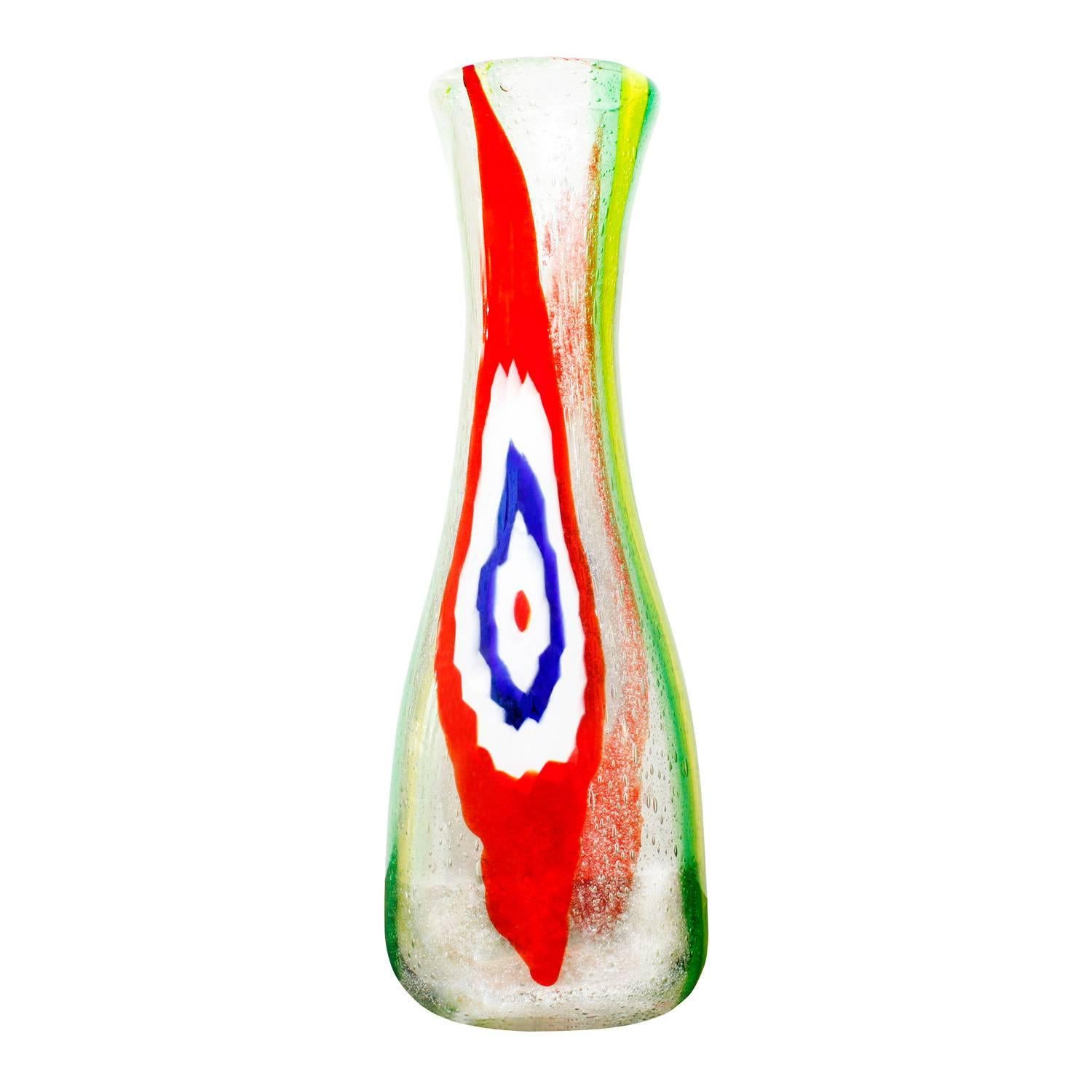 Large Handblown Glass Vase by Anzolo Fuga 1950s