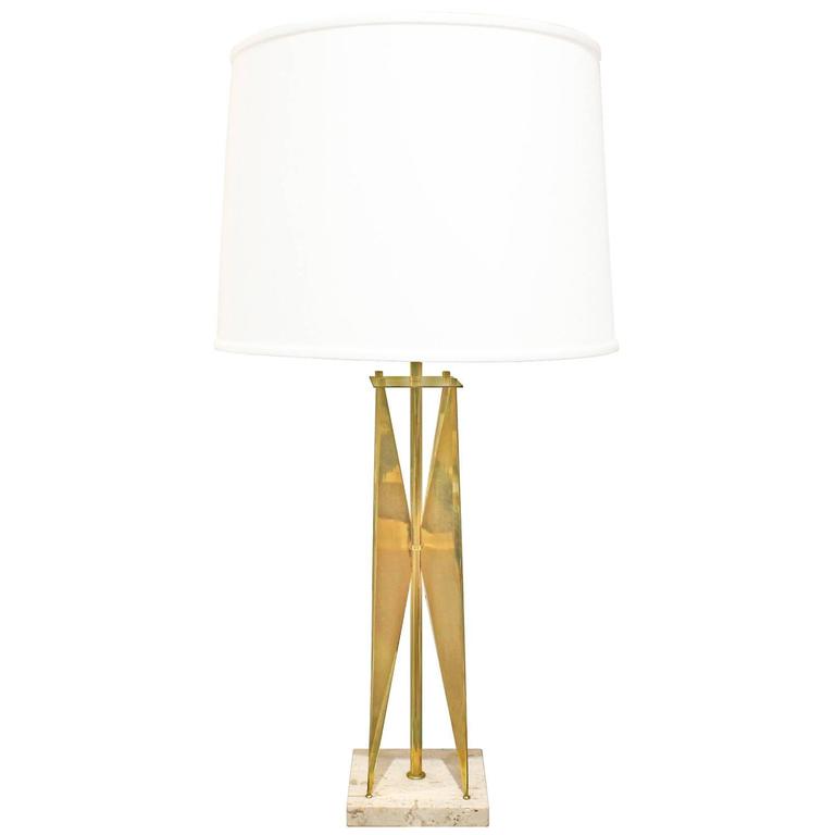 Early Gerald Thurston Brass Table Lamp For At 1stdibs Gerald Thurston Sculptural Brass Table Lamp 1950s