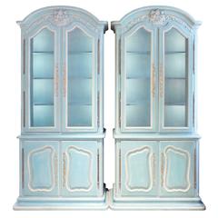 Pair of "Bressan" Louis XV Illuminated Display Cabinets by Auffray & Co. 1969 9