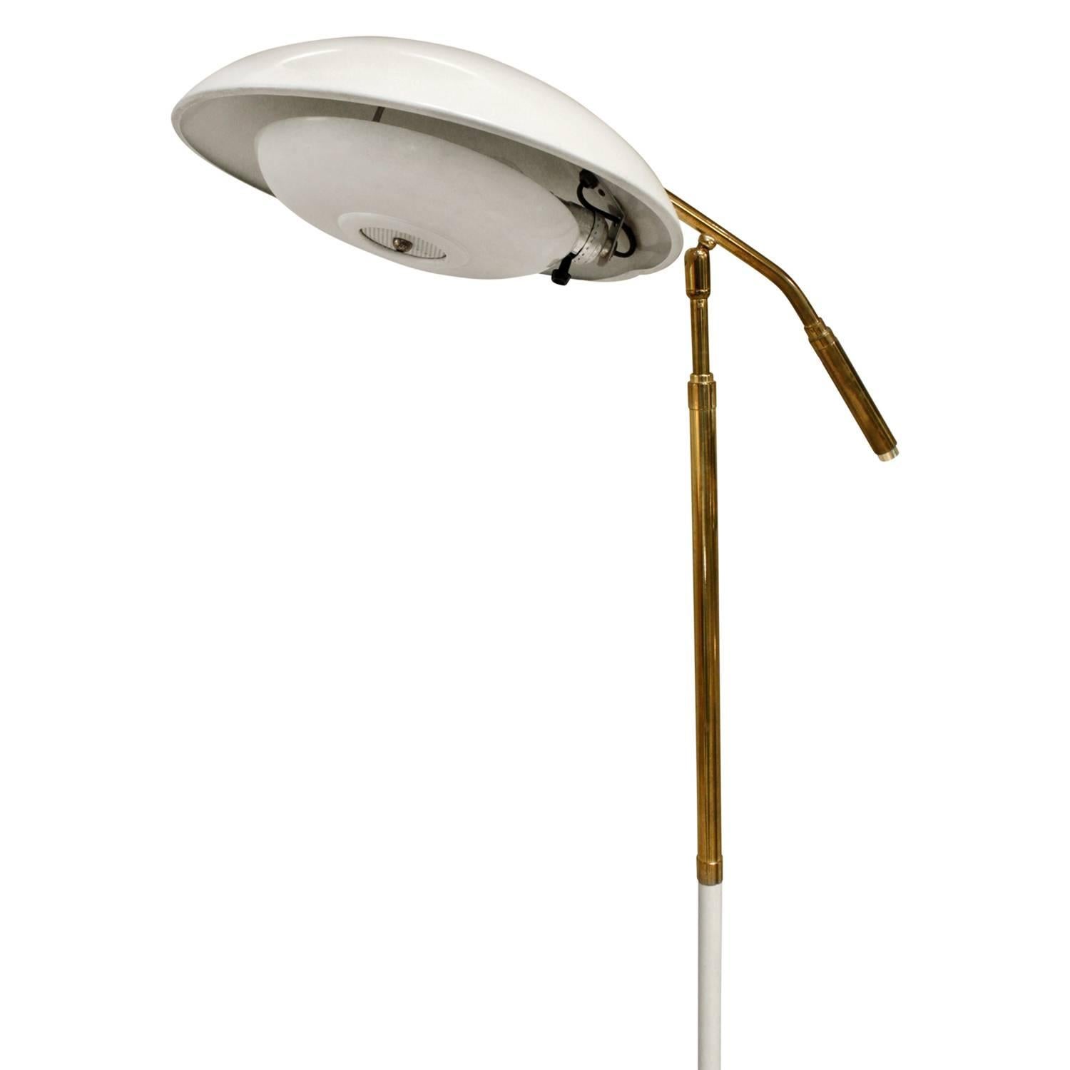 Gerald Thurston Articulating Reading Lamp, 1950s In Good Condition In New York, NY