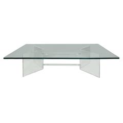 Sculptural Lucite Coffee Table with Thick Glass Top, 1970s 6