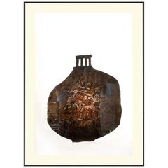 Joseph Demarais Textural Organic Lithograph, 1968, 'Signed' 8
