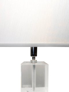 Sculptural Table Lamp with Block Design, 1970s