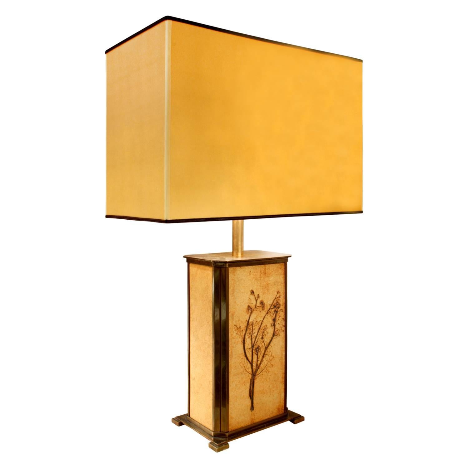 Modern Roger Capron Garrigue Tile Table Lamp, 1960s