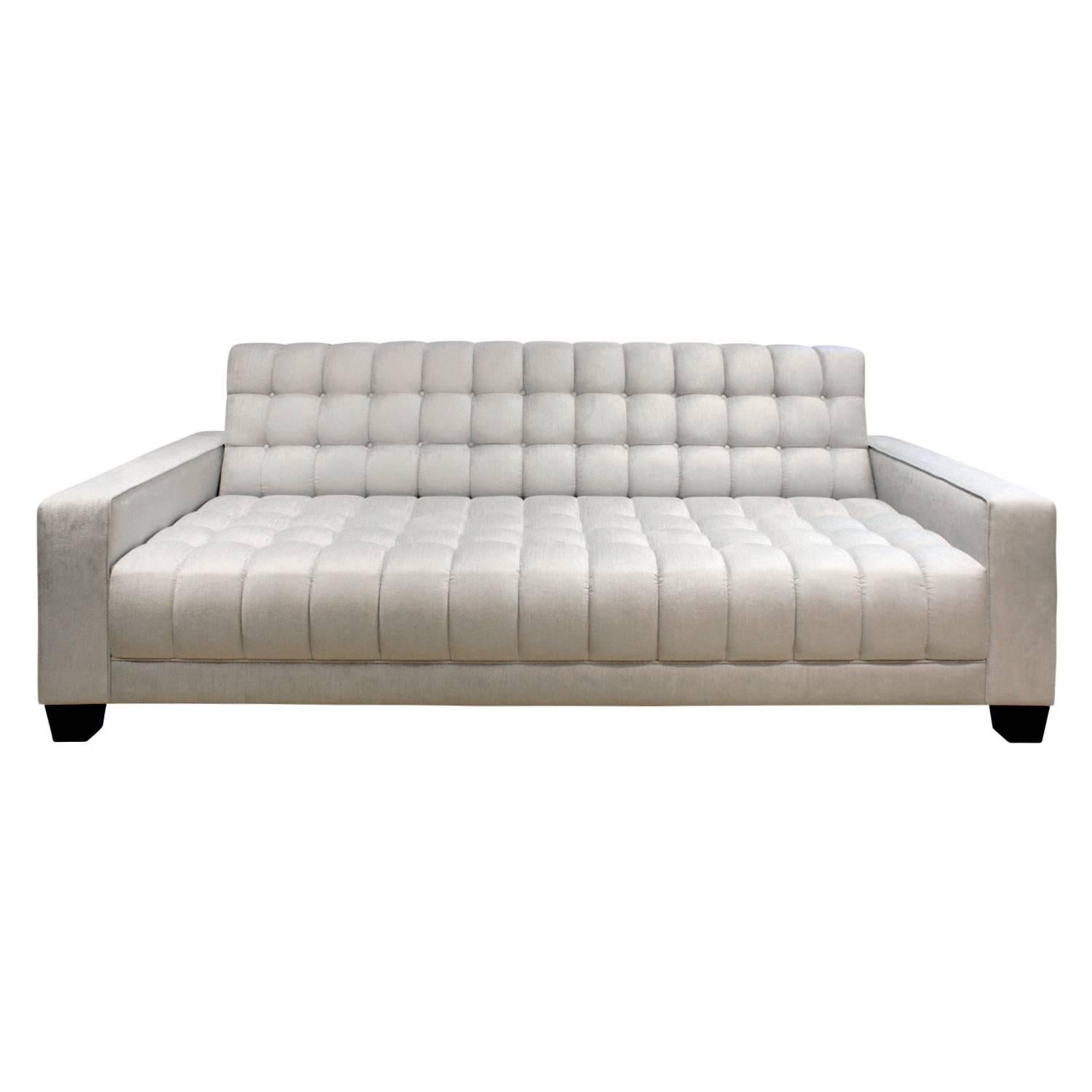 Lobel Originals "Box Tufted Sofa" For Sale