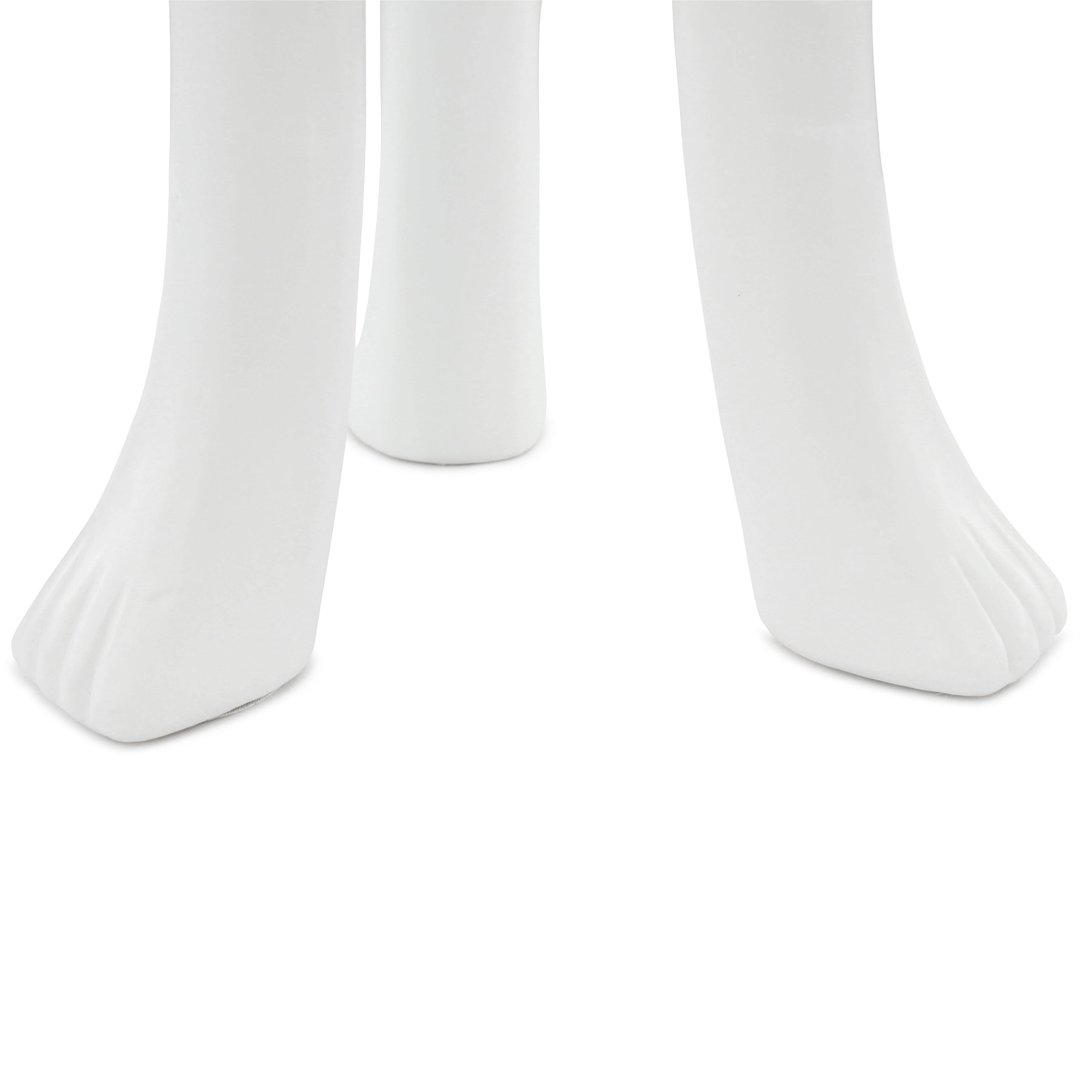 John Dickinson Rare Pair of Three-Legged Plaster Table Lamps, circa 1980 In Excellent Condition In New York, NY