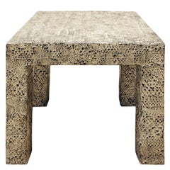 Parsons Style Occasional Table in Python Resin 1970s