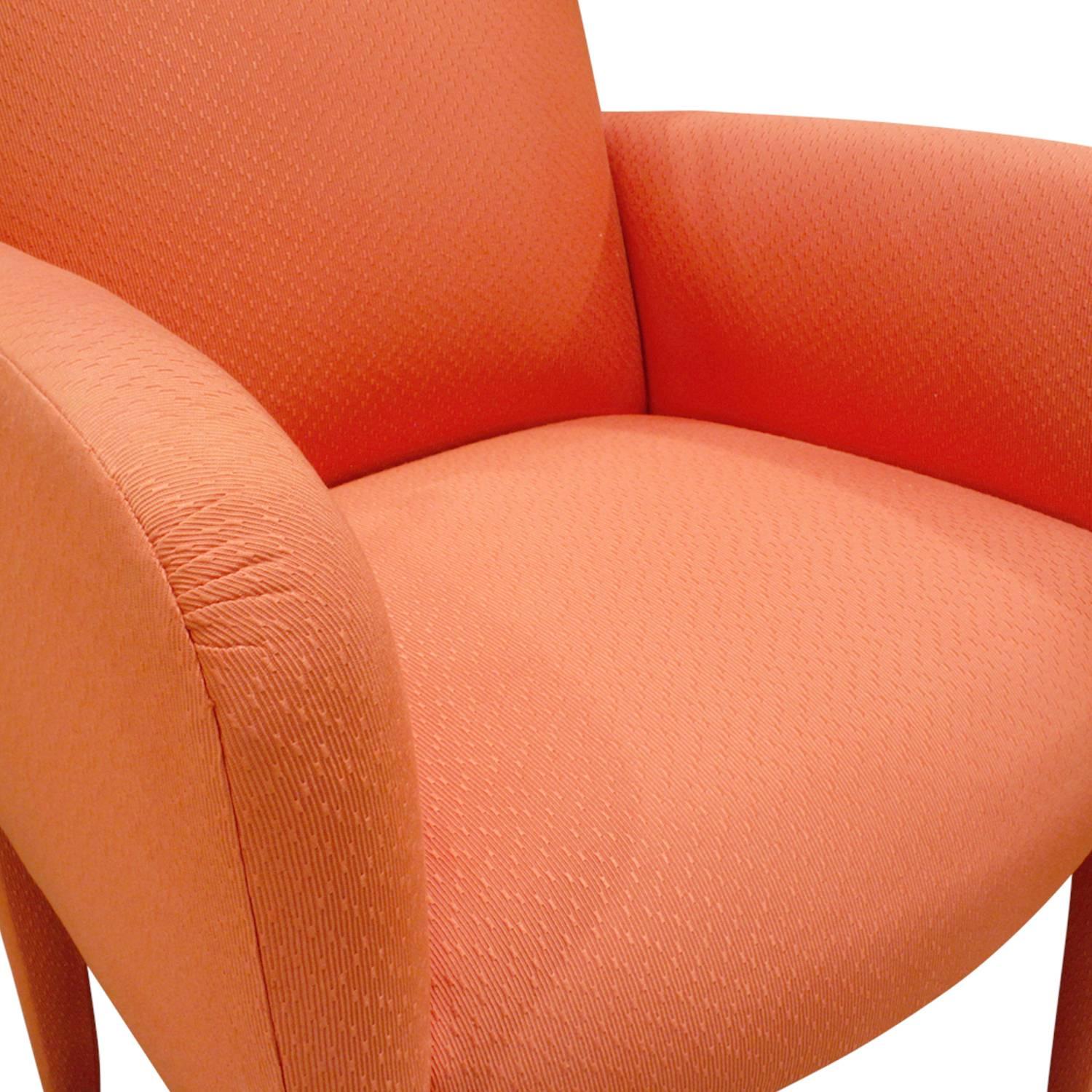 Donghia Set of 8 Salmon Dining Chairs, 1980s In Excellent Condition In New York, NY