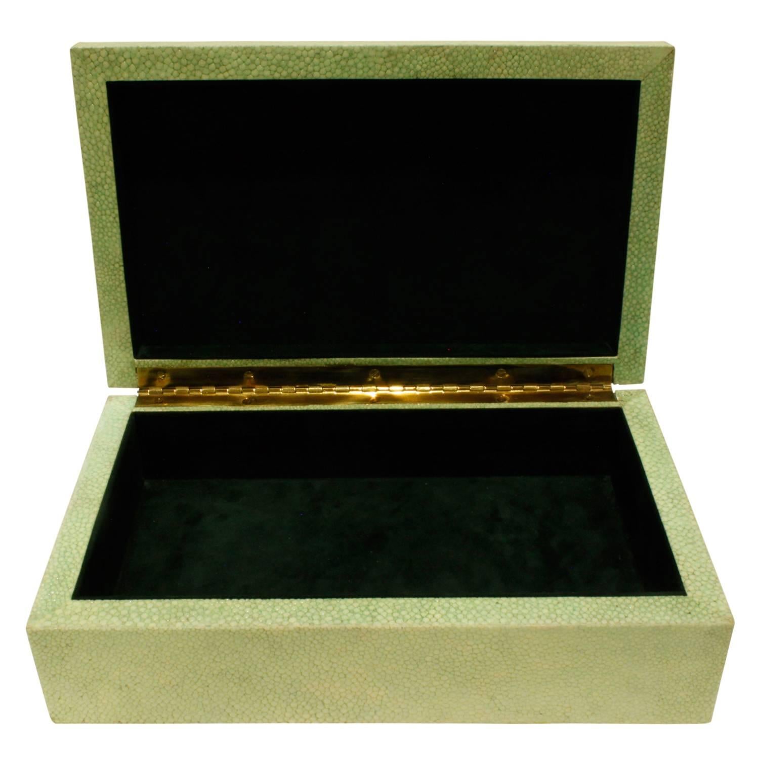 Late 20th Century Karl Springer Exquisitely Crafted Shagreen Box, 1970s