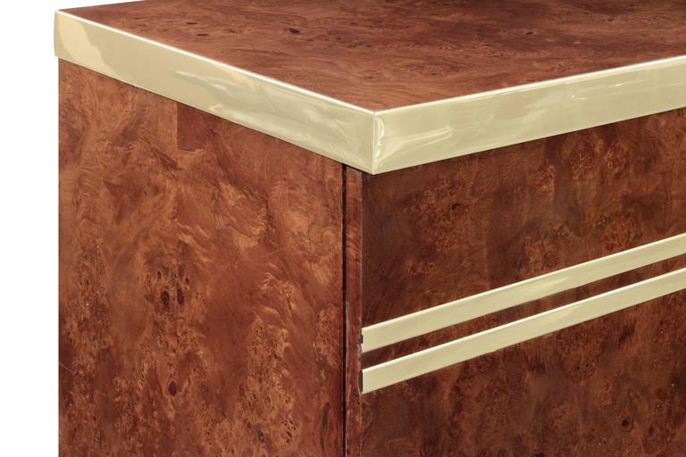 Lift Top Bar With Brass Accents By Pierre Cardin For Sale At 1stdibs