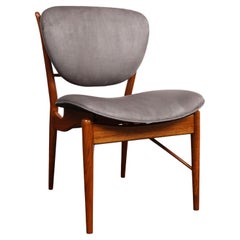 Sedia da scrivania Finn Juhl in teak, anni '50