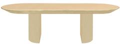"Knife Edge Dining Table" in Lacquered Goatskin by Karl Springer