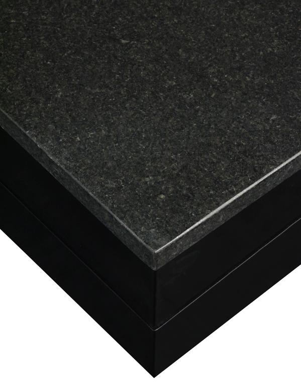 Black Granite Top Coffee Table / Granite and wood table. Granite