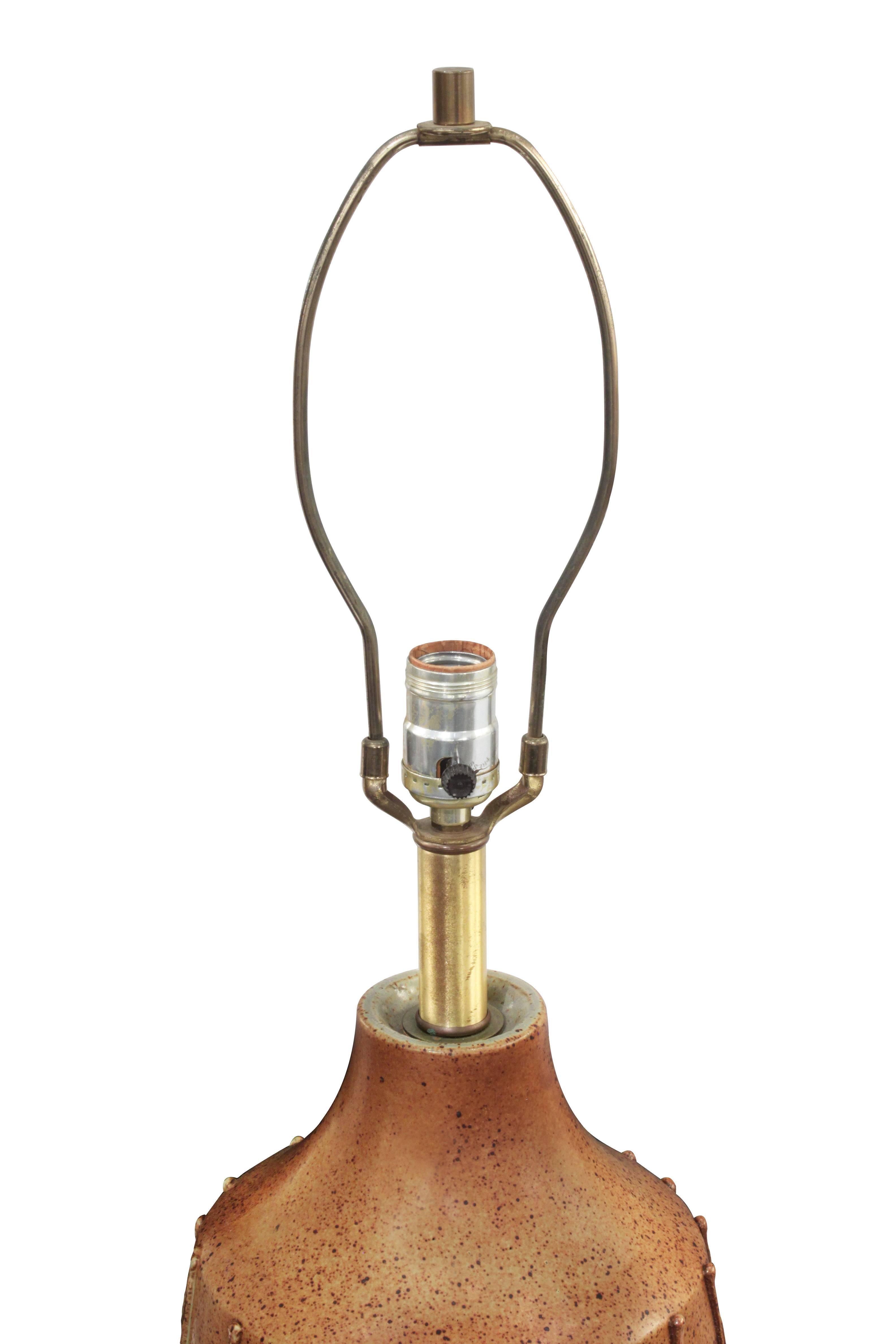 Mid-20th Century Organic Ceramic Table Lamp by David Cressey