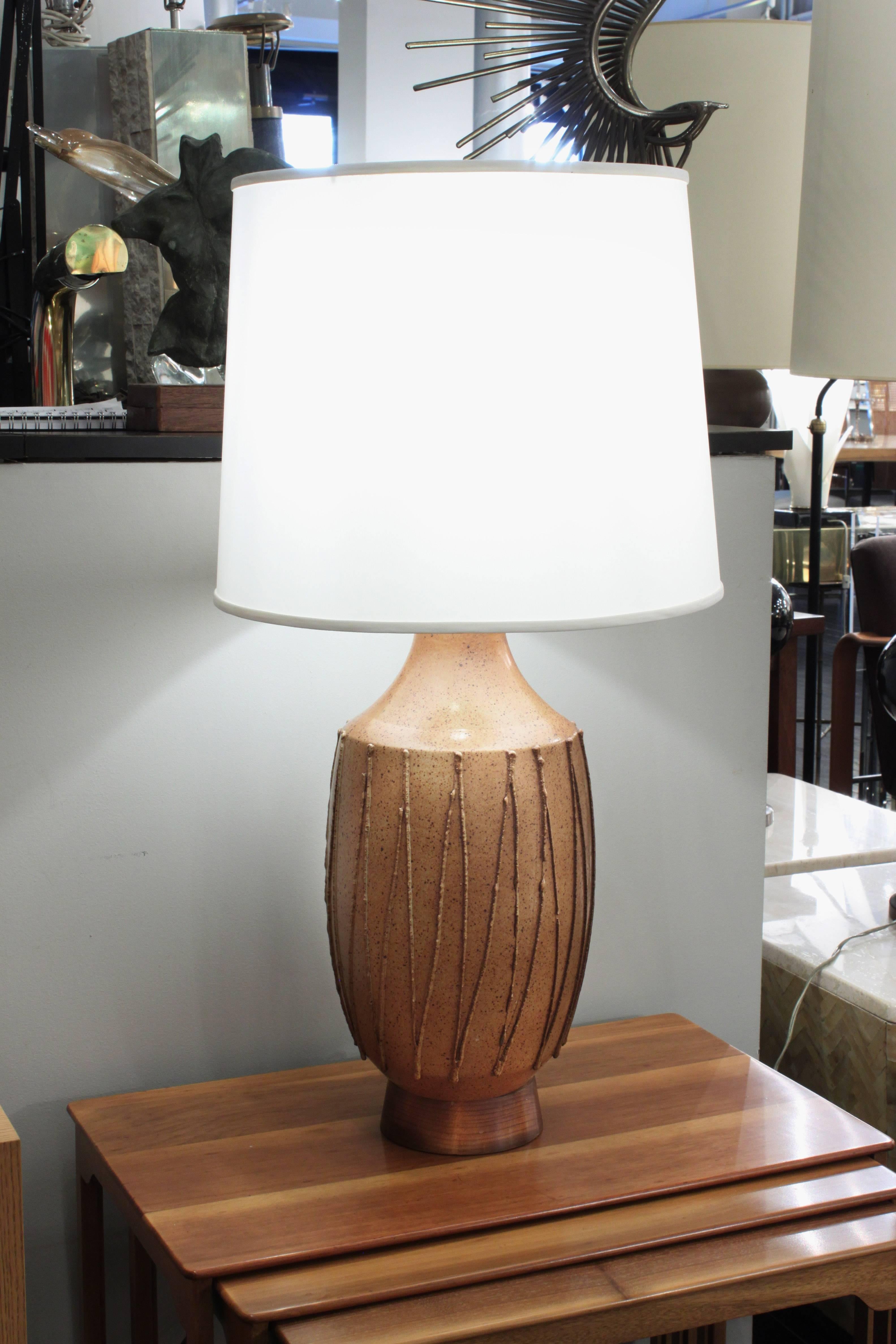 Organic Ceramic Table Lamp by David Cressey 1