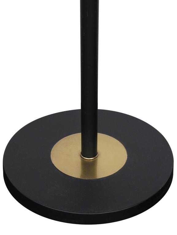 Chic Floor Lamp in Brass with Black Shade For Sale at 1stDibs | brass ...