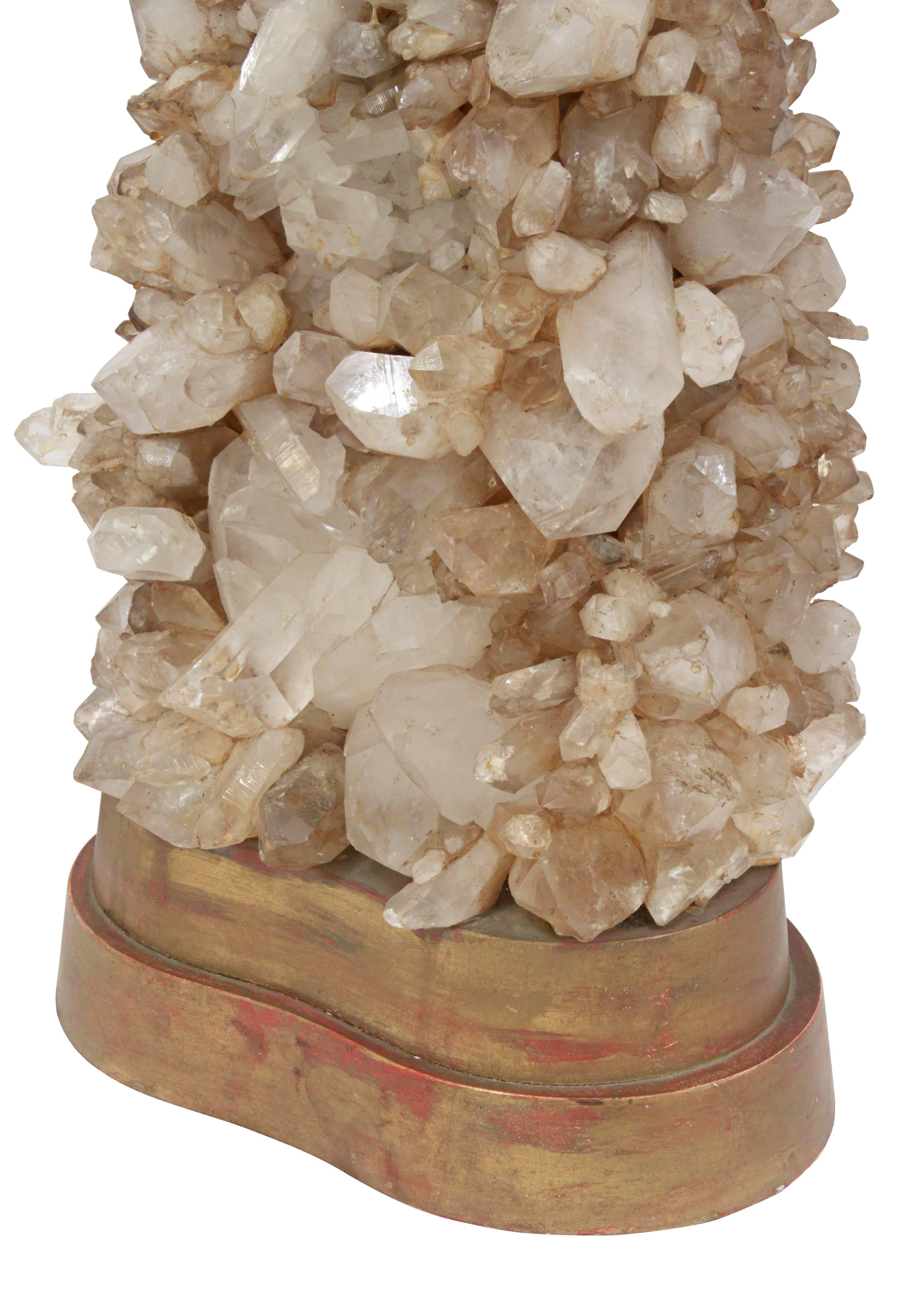 quartz crystal table lamp