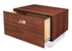 Pair of Clean-Line Bedside End Tables in Brazilian Rosewood by Milo Baughman