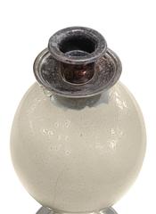 Candle Holder in Silver Plate with Ostrich Egg by J. Antony Redmile 1970s