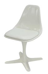 Set of Six Swiveling Dining/Game Chairs in Molded Fiberglass