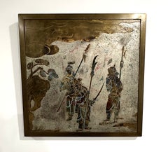 Philip und Kelvin LaVerne: Einzigartige „Ming“-Wandskulptur aus Bronze, 1960er Jahre (signiert)