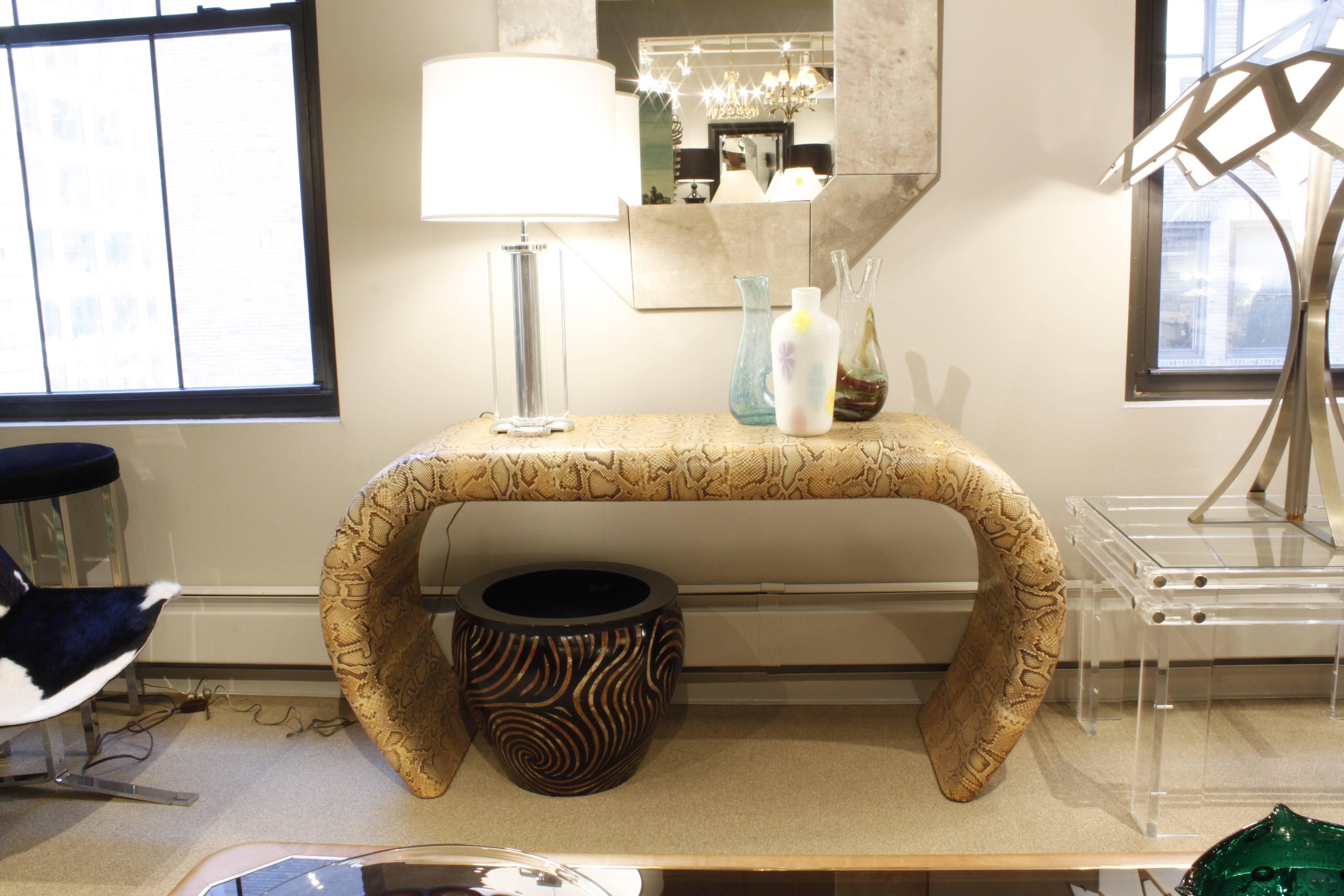 American Exceptional Console Table Covered in Python
