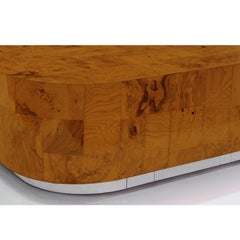 Paul Evans Olive Ash and Chrome Coffee Table, 1960s
