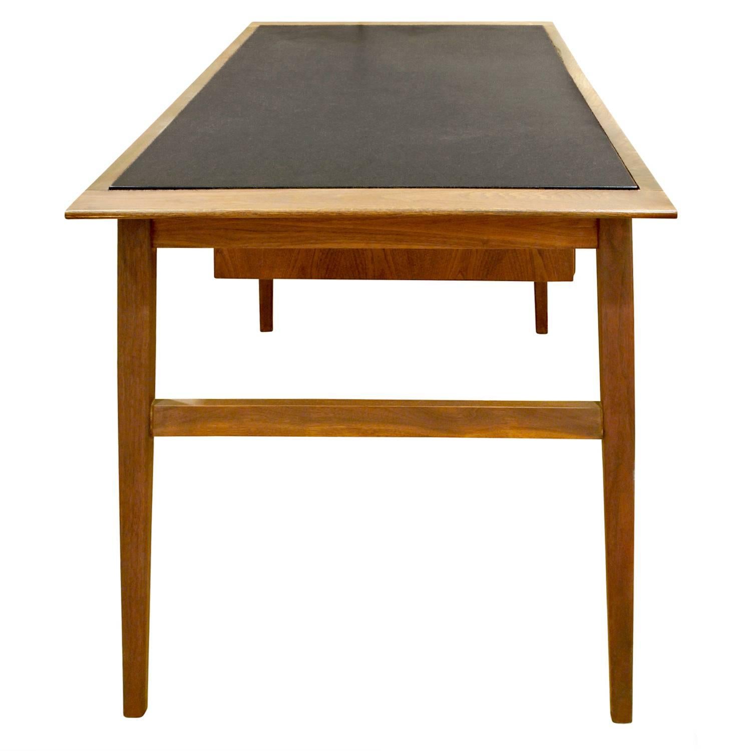 Hand-Crafted Danish Desk with Micarta Top, 1960s