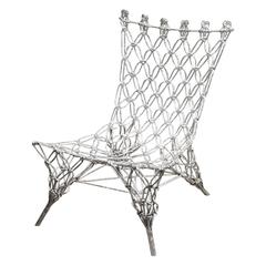 Marcel Wanders Knotted Rope Chair in Chrome Epoxy, 1996 4